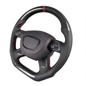 Volante de Coche de Fibra de Carbono Forjado con Fondo Plano y Alcántara para <span class=keywords><strong>Audi</strong></span> A4 B8 B8.5 A6 C7 C7.5 <span class=keywords><strong>S</strong></span> <span class=keywords><strong>Line</strong></span> 2011 2012 2013 2014 2015 2016 - Product Image 3