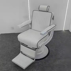 Sillón de Barbería Moderno, Resistente, Blanco, de Alta Calidad para Salón y Barbería, Cuidado del Cabello - Product Image 5