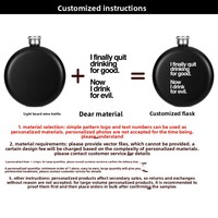 Y12 Logo personnalisé 5oz en acier inoxydable Portable extérieur Portable Camping cadeau noir mat Hip Flask