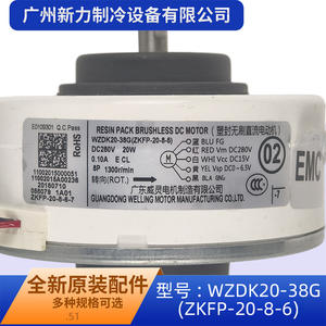Moteur CC sans balais Guangdong Welling WZDK20 38g 80mm à montage sur bride 1300 tr/min pour appareils électroménagers - Product Image 5