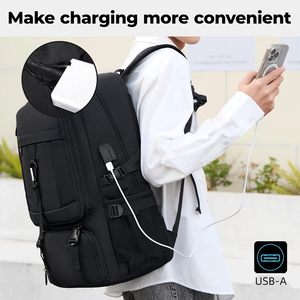 <span class=keywords><strong>Sac</strong></span> <span class=keywords><strong>à</strong></span> <span class=keywords><strong>dos</strong></span> de sport personnalisé <span class=keywords><strong>50L</strong></span> pour hommes et femmes, antivol, avec port de charge USB, <span class=keywords><strong>sac</strong></span> <span class=keywords><strong>à</strong></span> <span class=keywords><strong>dos</strong></span> décontracté pour le sport, compartiment pour chaussures, plusieurs compartiments - Product Image 6