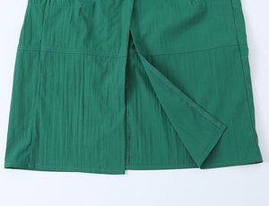 SHENZHU <span class=keywords><strong>Abito</strong></span> da donna estivo 2026 nuovo alla moda semplice versatile <span class=keywords><strong>verde</strong></span> con colletto a maniche lunghe 2417240 - Product Image 5