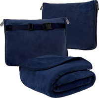 Couverture polaire tricotée personnalisée ultra douce et confortable pour bureau, voyage et voiture, avec sac de rangement inclus – Vente en gros