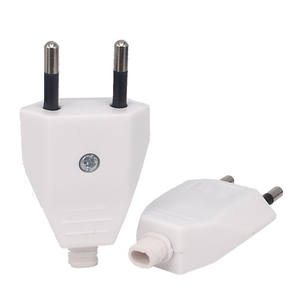 ปลั๊กไฟแบบยุโรปแบบถอดสายได้ 250V 2.5A CE 2 ขา ปลั๊กตัวผู้แบบไร้สายสำหรับสายไฟ DIY - Product Image 4