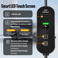 Cargador Portátil Tipo 2 con Enchufe UK de 16A y 220V, con Cabezal de Carga para Uso Doméstico y Cargador de Coche