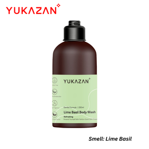 Malaysia Top Seller Yukazan Lime Basil Body Wash 230ml B2B Best Supplier Guarantee Premium Quality Citrus Fresh Rejuvenating - Product Image 4