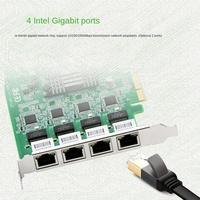 Tarjeta de Red Interna Industrial de Alto Rendimiento Eip EFT-144 I210 I211 Gigabit PCIEX4 de Cuatro Puertos Compatible con Cámaras 3D para Escritorio