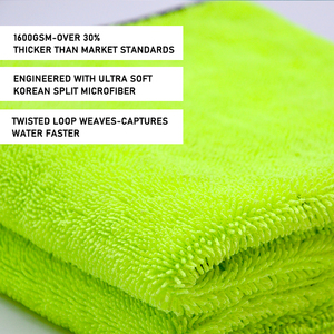 ผ้าขัดเงาเนื้อนุ่มพิเศษจากโรงงานโดยตรง 1600gsm 35x35 ซม. ไมโครไฟเบอร์ขนกำมะหยี่ไร้ขอบ ป้องกันรอยขีดข่วน ปลอดภัยสำหรับการลอกเคลือบใส - Product Image 4