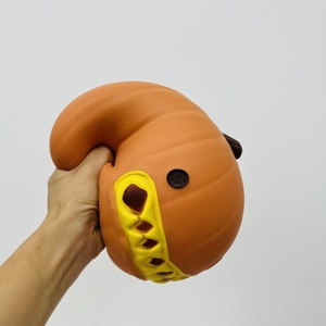 Balle anti-stress géante citrouille monstre USA Warehouse, taille jumbo, rebond lent, 20 cm, Squishies citrouille géante d'horreur pour Halloween - Product Image 6