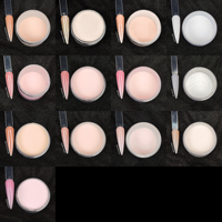Poudre acrylique rose nude Bulk Bad N Boujee pour ongles, logo personnalisé, poudre de trempage cristalline, vente en gros pour salons de manucure