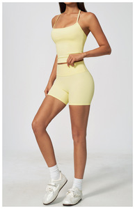 <strong>Leggings</strong> with Pockets Women Yoga Shorts Girls tank Top Plus Size Sports Jacket Women Gym Wear Women Jacket and <strong>Leggings</strong>/pants - Product Image 3