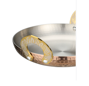 DFP03 Sartén Redonda de Metal Forjado Personalizada con Asa, Diseño Clásico, Utensilios de Cocina, Sartén para Servir - Product Image 3