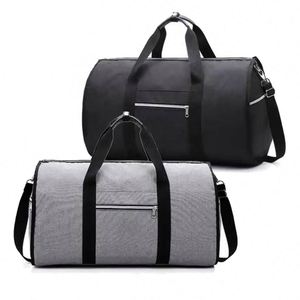 2024 2 in 1 Custom logo Travel Luggage Travel Gym Sports <b>Bag</b> Foldable Suit Travel Duffel <b>Bags</b> Convertible <b>Garment</b> <b>Bag</b> - Product Image 3