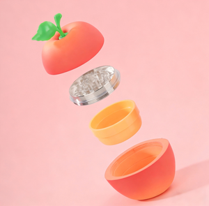 Jinlin New Classic Large Size 77mm-4 Apple Design Dry Herb <b>Grinder</b> <b>Plastic</b>&Zinc Box - Product Image 3