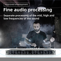 BHA 26 Compresseur/Limiteur Audio Professionnel Double Canal, Suppresseur de Bruit, Processeur Dynamique 1U Montable en Rack pour Son de Scène et Karaoké