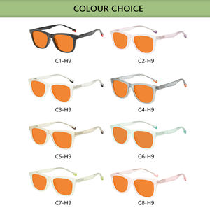 2025 धूप यूनिसेक्स ऑप्टिकल फ्रेम के साथ टी 90 उच्च गुणवत्ता वाले लाल नारंगी पीले रंग के लेंस क्लासिक एंटी ब्लू लाइट किड्स ग्लास - Product Image 4