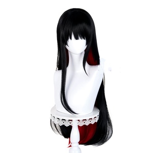 Peluca de Cosplay Sintética de 80cm, Negra y Roja, Estilo Mágico, Anime, Nikaido <span class=keywords><strong>Hiro</strong></span>, para Halloween y Fiestas - Product Image 2