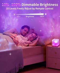 Lámpara de Mesa Moderna con Cubo de Cristal LED RGB de 16 Colores, Efecto de Ondas de Agua Dinámicas, Luz Nocturna con Brillo de Medianoche, Venta al Por Mayor - Product Image 6