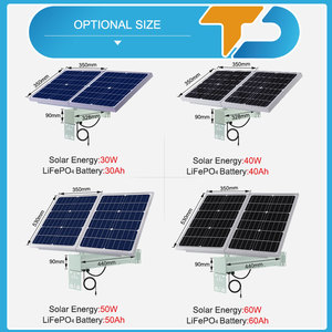 Tecdeft máy ảnh ngoài trời 4G <span class=keywords><strong>GSM</strong></span> Sim Wifi năng lượng mặt trời Máy phát điện năng lượng 40 Wát Bảng điều chỉnh hoàn chỉnh năng lượng mặt trời Kit Pin cảm biến tinh khiết Sine Wave - Product Image 6