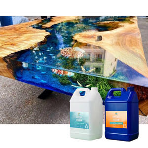 Venta al por mayor de adhesivos de componentes dobles Bois En resina epoxi Dinneng Mesa Redonda - Product Image 1