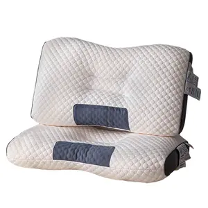 New Knitted Cotton Spa Massage Pillow for Neck Protection and Sleep Aid Pillow Core for Home Hotel