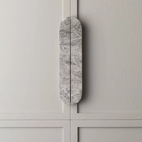 Poignée de porte en marbre sculptée à la main de luxe STONEKOCC, taille personnalisée 32x4x2cm, poignée de meuble en pierre, bouton de porte vintage Wabi Sabi, décoration intérieure