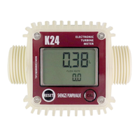 Débitmètre numérique à section variable K24 pour eau, jauge de débit d'eau liquide, OEM, plastique, précision 1%, 10-120L/min, 1.0Mpa, outil de test