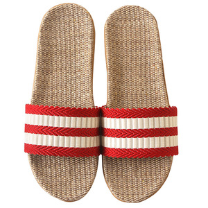 Nuevo Estilo <span class=keywords><strong>de</strong></span> <span class=keywords><strong>Chanclas</strong></span> <span class=keywords><strong>de</strong></span> Lino para Mujer, para Verano, para Interiores, con Suela Gruesa Antideslizante, Transpirables, <span class=keywords><strong>de</strong></span> EVA, con Dibujos Animados, para Piso <span class=keywords><strong>de</strong></span> <span class=keywords><strong>Madera</strong></span> - Product Image 5