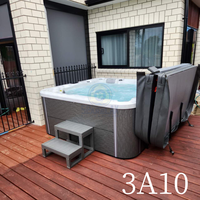 Baignoire Spa Extérieure Autoportante de Luxe Moderne en Acrylique avec Massage Hydromassant et Vidangeur pour Hôtels et Jardins