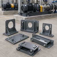 Support de montage de moteur servo OEM personnalisé |   Fabrication en acier soudé robuste pour l'installation de moteurs