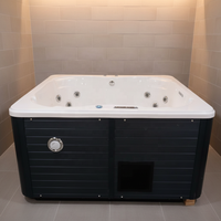 Baignoire de massage autoportante abordable. Baignoire connectée à l'électricité. Usine de spas intérieurs à vendre.