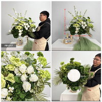 Centres de table modernes et durables pour mariage, décorations de table, boules de fleurs en soie rose brûlé