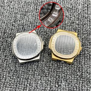 Accessoires de montre personnalisés OEM ODM, boîtier carré pour montre mécanique, mouvement MINGZHU 2813/3804/8215 - Product Image 4