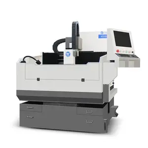 ND6050 Máquina automática de gravação em metal cnc de 3 eixos com corpo de granito estável para fresar folhas de latão a quente clichê