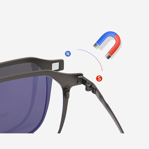 Gafas <span class=keywords><strong>de</strong></span> <span class=keywords><strong>Sol</strong></span> <span class=keywords><strong>de</strong></span> moda 3 en 1 Marcos <span class=keywords><strong>de</strong></span> anteojos magnéticos Gafas <span class=keywords><strong>de</strong></span> visión nocturna intercambiables Clip polarizado <span class=keywords><strong>de</strong></span> metal en gafas <span class=keywords><strong>de</strong></span> <span class=keywords><strong>sol</strong></span> - Product Image 5