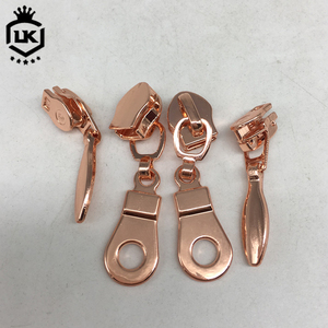 Lanke Animal <strong>Shape</strong> Ring <strong>Pull</strong> Zip Size 5 Rose Gold <strong>Zipper</strong> Slider and Pullers Waterdrop <strong>Zipper</strong> Slider - Product Image 4