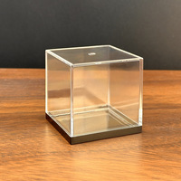 Mini vitrine en acrylique transparente, petite boîte de présentation en acrylique, protection anti-poussière pour figurines, objets de collection, bijoux