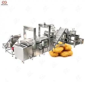 High Quality Chicken Nuggets Frying Machine, Chicken Nuggets Processing Line