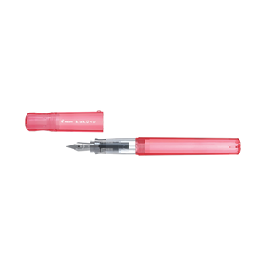 Stylo plume démonstrateur transparent FKA-1SR, pointe en acier souriante, tailles F et M, cinq couleurs transparentes vives - Product Image 2