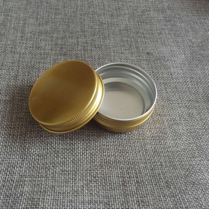 Pot en Aluminium doré de 1oz, 30ml, 1oz, petits boîtes rondes en étain et métal, haute qualité, livraison gratuite - Product Image 3