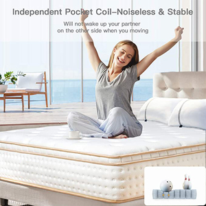 AUSSIE cheap Foldable bed Mattress matelas in box Fabric King Size hotel Natural Latex Gel Memory Foam Pocket Spring Mattress