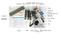 Kits de Accesorios para Cables de Alimentación de 10KV de Alto Voltaje, Conductor de Cobre, Aislamiento de Silicona, Termocontraíbles en Frío, Terminación para Exteriores, Revestimiento de PE