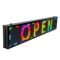 Pantalla LED RGB a Todo Color Personalizable para Interiores y Exteriores, Tablero de Mensajes Desplazables LED RGB Programable