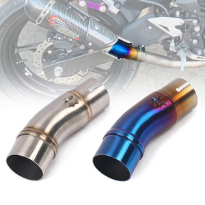 Tuyau de raccordement intermédiaire d'échappement pour Kawasaki <span class=keywords><strong>Ninja</strong></span> <span class=keywords><strong>400</strong></span> Z400 <span class=keywords><strong>2017</strong></span> 2018 2019, adaptateur d'échappement en acier inoxydable - Product Image 5