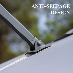 Parasol romain personnalisable en aluminium pour extérieur, abri solaire de jardin, parasol de plage - Product Image 4