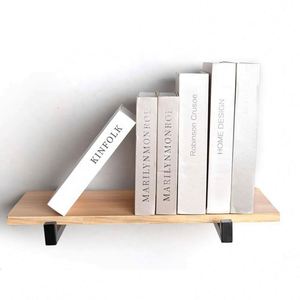 Supports muraux en métal robuste pour étagères, avec revêtement en poudre noire, résistants à la rouille - Product Image 4