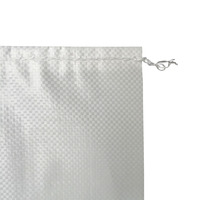 Sacs tissés en PP blanc personnalisables avec logo, sacs en plastique tissé pour riz, farine, céréales, graines 5kg 10kg 25kg 50kg