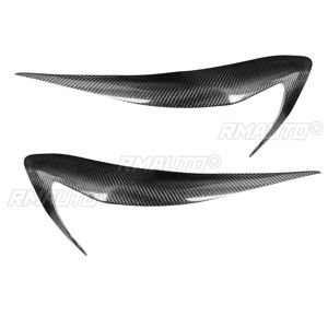 2 uds. De fibra de carbono para faros delanteros de coche, cubierta embellecedora para párpados de cejas para Subaru Forester 2013 2014 2015 2016 2017 2018 - Product Image 2