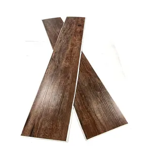 Planche de vinyle Graceline gris foncé personnalisé style bois stratifié