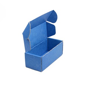 Tùy Chỉnh Kính Pouch PU Da Kính Trường Hợp Với In Đầy Đủ Bên Trong Bên Ngoài Cổ Điển Màu Xanh Vận Chuyển Hộp E-Sáo Hộp Sóng - Product Image 3